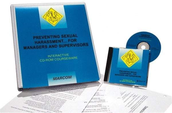 Marcom - Preventing Sexual Harassment for Managers & Supervisors, Multimedia Training Kit - 45 min Run Time CD-ROM, English & Spanish - Eagle Tool & Supply