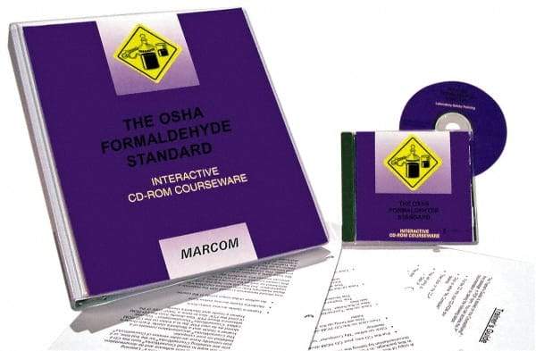 Marcom - The OSHA Formaldehyde Standard, Multimedia Training Kit - 45 min Run Time CD-ROM, English & Spanish - Eagle Tool & Supply