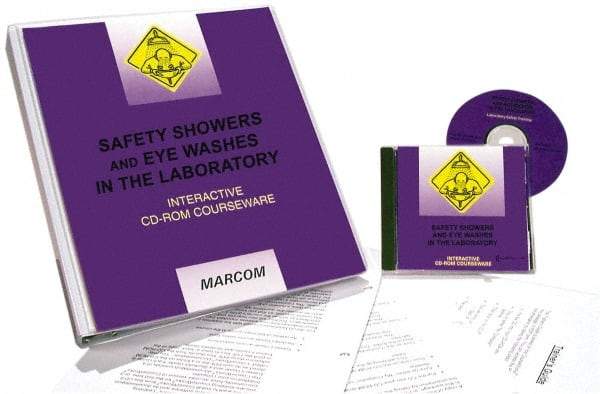 Marcom - Safety Showers and Eye Washes in the Laboratory, Multimedia Training Kit - 45 min Run Time CD-ROM, English & Spanish - Eagle Tool & Supply