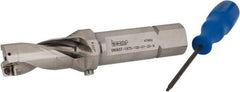 Iscar - 1.88" Max Drill Depth, 2xD, 15/16" Diam, Indexable Insert Drill - 1" Shank Diam, Straight Shank - Eagle Tool & Supply