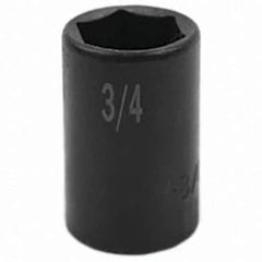 SK - Impact Socket - 3/8"DR 6PT 3/4" SEMI-DEEP IMPACT SOCKET - Eagle Tool & Supply