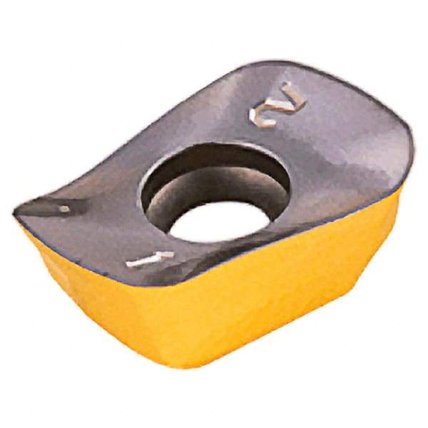 Iscar - ADCT1505 FF Grade IC830 Carbide Milling Insert - TiAlN/TiN Finish, 0.24" Thick, 2.7mm Corner Radius - Eagle Tool & Supply