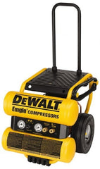 DeWALT - 1.1 HP, 3.8 CFM Wheeled Dolly Style Electric Oil Lube Compressor - Eagle Tool & Supply