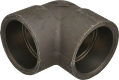 Made in USA - Size 2-1/2", Class 3,000, Forged Carbon Steel Black Pipe 90° Elbow - 3,000 psi, Socket Weld End Connection - Eagle Tool & Supply