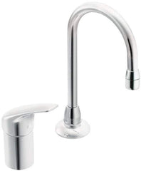 Moen - Lever Handle, Commercial Bathroom Faucet - One Handle, No Drain, Low Spout - Eagle Tool & Supply