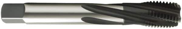 OSG - 1-12 UNF 5 Flute 2B Modified Bottoming Spiral Flute Tap - Vanadium High Speed Steel, Oxide Finish, 140mm OAL, Right Hand Flute, Right Hand Thread, Series 13014 - Eagle Tool & Supply