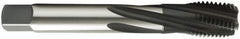 OSG - 1-12 UNF 5 Flute 2B Modified Bottoming Spiral Flute Tap - Vanadium High Speed Steel, Oxide Finish, 140mm OAL, Right Hand Flute, Right Hand Thread, Series 13014 - Eagle Tool & Supply