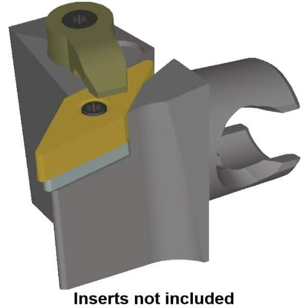 Kennametal - Left Hand Cut, Size KM20, VN.. Insert Compatiblity, Modular Turning & Profiling Cutting Unit Head - 12.5mm Ctr to Cutting Edge, 30mm Head Length, Series KM Mini - Eagle Tool & Supply