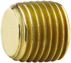 Parker - 3/8 Male Thread, Brass Industrial Pipe Hex Head Plug - MNPTF, 1,000 psi - Eagle Tool & Supply