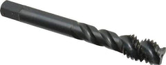 OSG - 7/16-14 UNC 3 Flute Modified Bottoming Spiral Flute Tap - Vanadium High Speed Steel, Oxide Finish, 3-5/32" OAL, Right Hand Flute, Right Hand Thread, Oversize, H7, Series 290 - Eagle Tool & Supply