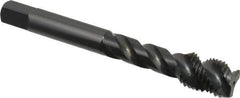 OSG - 7/16-20 UNF 3 Flute Modified Bottoming Spiral Flute Tap - Vanadium High Speed Steel, Oxide Finish, 3-5/32" OAL, Right Hand Flute, Right Hand Thread, Oversize, H7, Series 290 - Eagle Tool & Supply