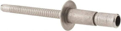 RivetKing - Size 64 Dome Head Stainless Steel Structural with Locking Stem Blind Rivet - Stainless Steel Mandrel, 0.062" to 0.27" Grip, 0.4" Head Diam, 0.194" to 0.204" Hole Diam, 0.416" Length Under Head, 3/16" Body Diam - Eagle Tool & Supply