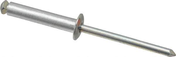 RivetKing - Dome Head Aluminum Peel Blind Rivet - Steel Mandrel, 0.157" to 0.69" Grip, 0.315" Head Diam, 0.165" Max Hole Diam, 0.787 to 0.826" Length Under Head, 5/32" Body Diam - Eagle Tool & Supply