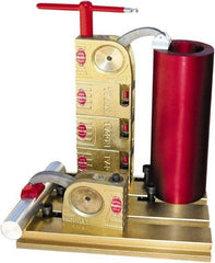 Mitee-Bite - 59 Lb-Ft Holding Capacity, 5-1/2" Max Opening Capacity, 3,500 Lb Clamping Pressure, Manual Hold Down Clamp - 2-3/8" Arm Length, 4-1/4" Clamp Length, 1-9/16" Clamp Width, 3-1/2" Clamp Height, T-Slot Mount, Steel - Eagle Tool & Supply