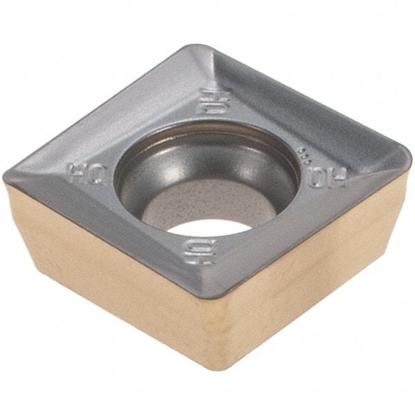 Iscar - SPMT100408 M Grade IC808 Carbide Milling Insert - TiAlN/AlTiN/TiN Finish, 0.1665" Thick, 0.4016" Inscribed Circle, 0.8mm Corner Radius - Eagle Tool & Supply