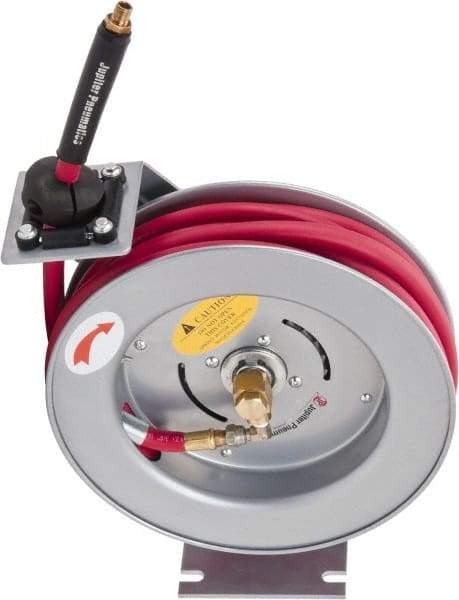 PRO-SOURCE - 35' Spring Retractable Hose Reel - 300 psi, Hose Included - Eagle Tool & Supply