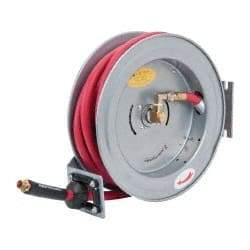 PRO-SOURCE - 35' Spring Retractable Hose Reel - 300 psi, Hose Included - Eagle Tool & Supply