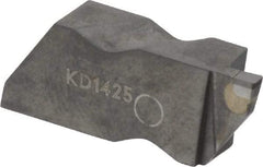 Kennametal - 3062NG EST Grade KD1425, 1.58mm Cutting Width Diamond Tipped Grooving Insert - 2.39mm Max Depth of Cut, Left Hand, 0.19mm Corner Radius, Uncoated - Eagle Tool & Supply