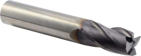 Niagara Cutter - 1", 2" LOC, 1" Shank Diam, 6" OAL, 4 Flute, Solid Carbide Square End Mill - Single End, TiAlN Finish, Spiral Flute, 30° Helix, Centercutting, Right Hand Cut, Right Hand Flute, Series C430 - Eagle Tool & Supply