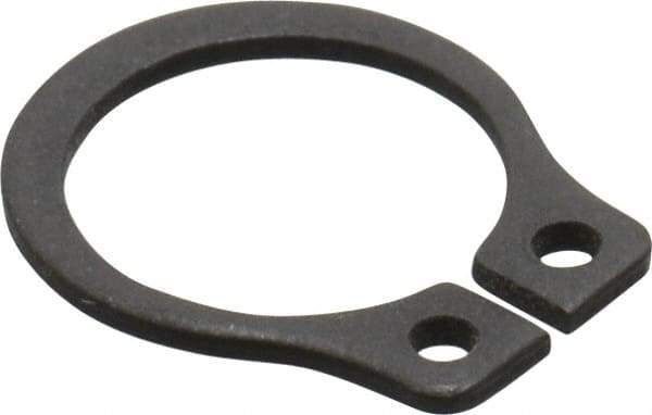Value Collection - 0.29" Groove Diam, 5/16" Shaft Diam, Phosphate Spring Steel, Snap External Retaining Rings - 0.029" Groove Width, 0.025" Ring Thickness - Eagle Tool & Supply