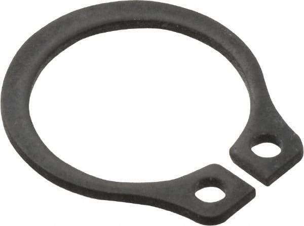 Value Collection - 0.352" Groove Diam, 3/8" Shaft Diam, Phosphate Spring Steel, Snap External Retaining Rings - 0.029" Groove Width, 0.025" Ring Thickness - Eagle Tool & Supply