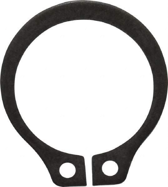 Value Collection - 0.412" Groove Diam, 7/16" Shaft Diam, Phosphate Spring Steel, Snap External Retaining Rings - 0.029" Groove Width, 0.025" Ring Thickness - Eagle Tool & Supply