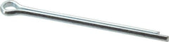 Value Collection - 5/32" Diam x 2-1/2" Long Extended Prong Cotter Pin - Grade 2, Zinc-Plated, Steel - Eagle Tool & Supply