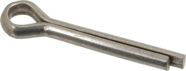 Value Collection - 1/4" Diam x 1-1/2" Long Extended Prong Cotter Pin - Grade 2, Zinc-Plated, Steel - Eagle Tool & Supply