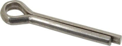 Value Collection - 1/4" Diam x 1-1/2" Long Extended Prong Cotter Pin - Grade 2, Zinc-Plated, Steel - Eagle Tool & Supply