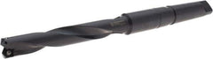 Allied Machine and Engineering - Series 2, 1 to 1-3/8" Diam, 4MT Taper Shank, Helical Flute Spade Drill - 6-1/2" Max Depth, 9-3/4" Body Length, 14-5/32" OAL, Extended Length, Through Coolant - Eagle Tool & Supply