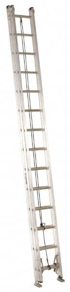 Louisville - 28' High, Type IA Rating, Aluminum Industrial Extension Ladder - Eagle Tool & Supply