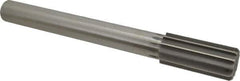 Made in USA - 1-9/16" High Speed Steel 12 Flute Chucking Reamer - Straight Flute, 1-1/4" Straight Shank, 3-1/2" Flute Length, 13" OAL - Eagle Tool & Supply