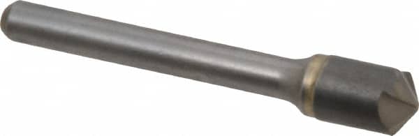 Hertel - 3/8" Head Diam, 1/4" Shank Diam, 4 Flute 120° Solid Carbide Countersink - Eagle Tool & Supply