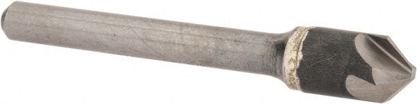 Hertel - 3/8" Head Diam, 1/4" Shank Diam, 4 Flute 90° Solid Carbide Countersink - Eagle Tool & Supply