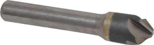 Hertel - 1/2" Head Diam, 3/8" Shank Diam, 4 Flute 90° Solid Carbide Countersink - Eagle Tool & Supply