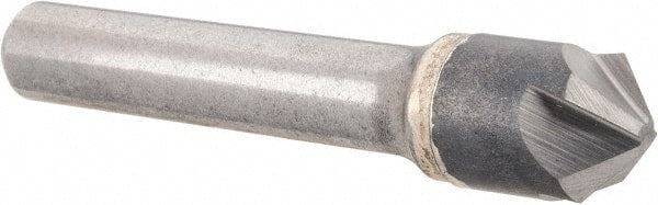 Hertel - 1/2" Head Diam, 3/8" Shank Diam, 4 Flute 100° Solid Carbide Countersink - Eagle Tool & Supply