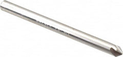 Hertel - 1/8" Head Diam, 1/8" Shank Diam, 4 Flute 82° Solid Carbide Countersink - Eagle Tool & Supply