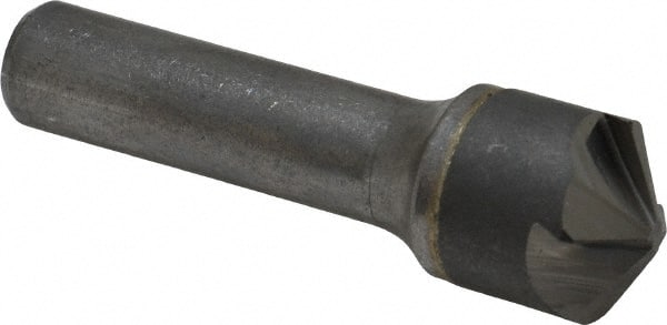 Hertel - 3/4" Head Diam, 1/2" Shank Diam, 4 Flute 120° Solid Carbide Countersink - Eagle Tool & Supply