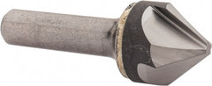 Hertel - 1" Head Diam, 1/2" Shank Diam, 4 Flute 82° Solid Carbide Countersink - Eagle Tool & Supply