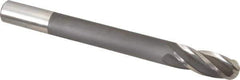 Hertel - 1" Diam, 2-1/2" LOC, 4 Flute High Speed Steel Ball End Mill - Uncoated, Single End, 10-1/4" OAL, 1" Shank Diam - Eagle Tool & Supply
