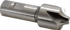 Hertel - 3/8" Radius, 1-1/4" Mill Diam, 4 Flute Cobalt Corner Rounding End Mill - Single End, Uncoated, 3-3/4" OAL, 7/8" Shank Diam - Eagle Tool & Supply
