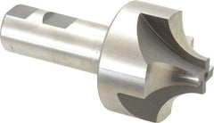 Hertel - 3/4" Radius, 2-1/4" Mill Diam, 4 Flute High Speed Steel Corner Rounding End Mill - Single End, Uncoated, 4-5/16" OAL, 1" Shank Diam - Eagle Tool & Supply