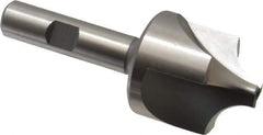Hertel - 1/2" Radius, 1-3/8" Mill Diam, 3 Flute High Speed Steel Corner Rounding End Mill - Single End, Uncoated, 3-1/2" OAL, 1/2" Shank Diam - Eagle Tool & Supply