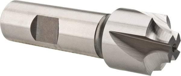 Hertel - 1/4" Radius, 1" Mill Diam, 4 Flute Cobalt Corner Rounding End Mill - Single End, Uncoated, 3-1/4" OAL, 3/4" Shank Diam - Eagle Tool & Supply