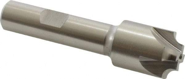 Hertel - 5/32" Radius, 3/4" Mill Diam, 4 Flute Cobalt Corner Rounding End Mill - Single End, Uncoated, 3" OAL, 1/2" Shank Diam - Eagle Tool & Supply
