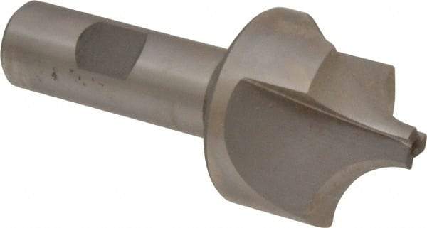 Hertel - 5/8" Radius, 1-5/8" Mill Diam, 3 Flute High Speed Steel Corner Rounding End Mill - Single End, Uncoated, 3-3/4" OAL, 3/4" Shank Diam - Eagle Tool & Supply