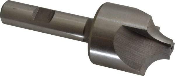 Hertel - 13/32" Radius, 1-1/4" Mill Diam, 3 Flute Cobalt Corner Rounding End Mill - Single End, Uncoated, 3-1/2" OAL, 1/2" Shank Diam - Eagle Tool & Supply