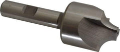 Hertel - 13/32" Radius, 1-1/4" Mill Diam, 3 Flute Cobalt Corner Rounding End Mill - Single End, Uncoated, 3-1/2" OAL, 1/2" Shank Diam - Eagle Tool & Supply