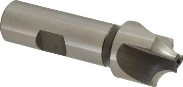 Hertel - 5/16" Radius, 1" Mill Diam, 3 Flute Cobalt Corner Rounding End Mill - Single End, Uncoated, 3-1/4" OAL, 3/4" Shank Diam - Eagle Tool & Supply