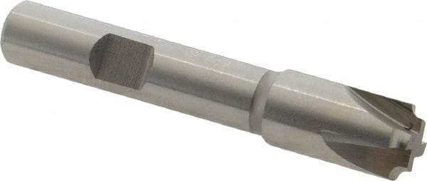 Hertel - 1/16" Radius, 7/16" Mill Diam, 4 Flute Cobalt Corner Rounding End Mill - Single End, Uncoated, 2-1/2" OAL, 3/8" Shank Diam - Eagle Tool & Supply